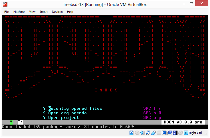 Solved - Doom emacs | The FreeBSD Forums