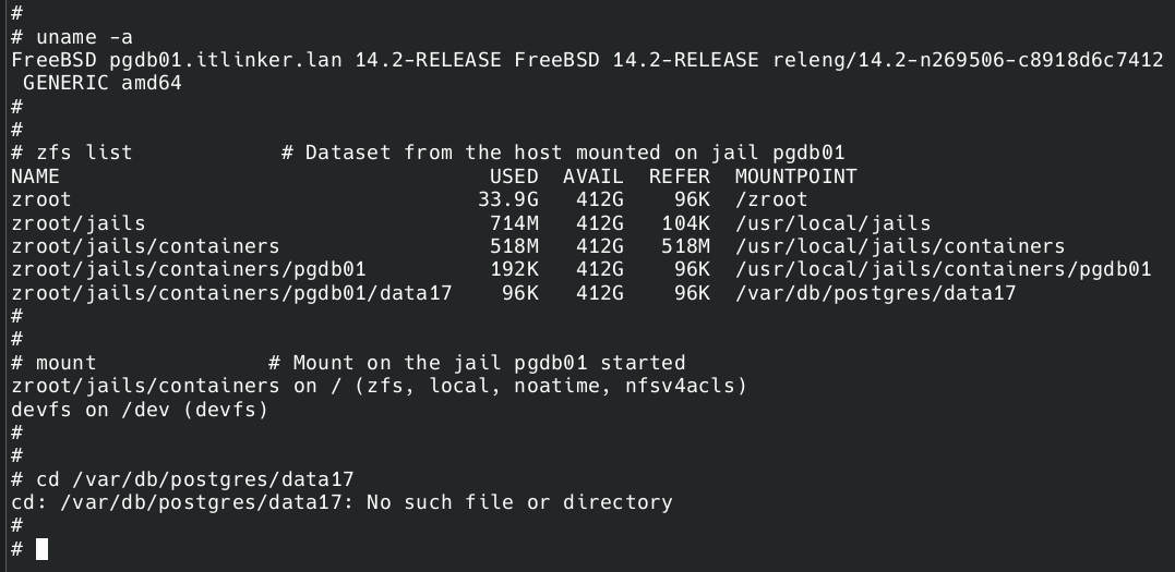 C02 - Freebsd 14-2 Jail - Dataset and Mount on the  Jail pgdb01 started.png