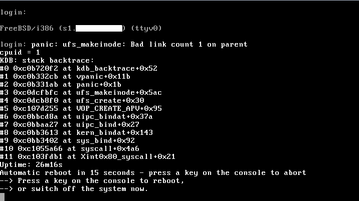 Solved - Dovecot2 - "panic: ufs_makeinode: Bad link count 1 on parent ...