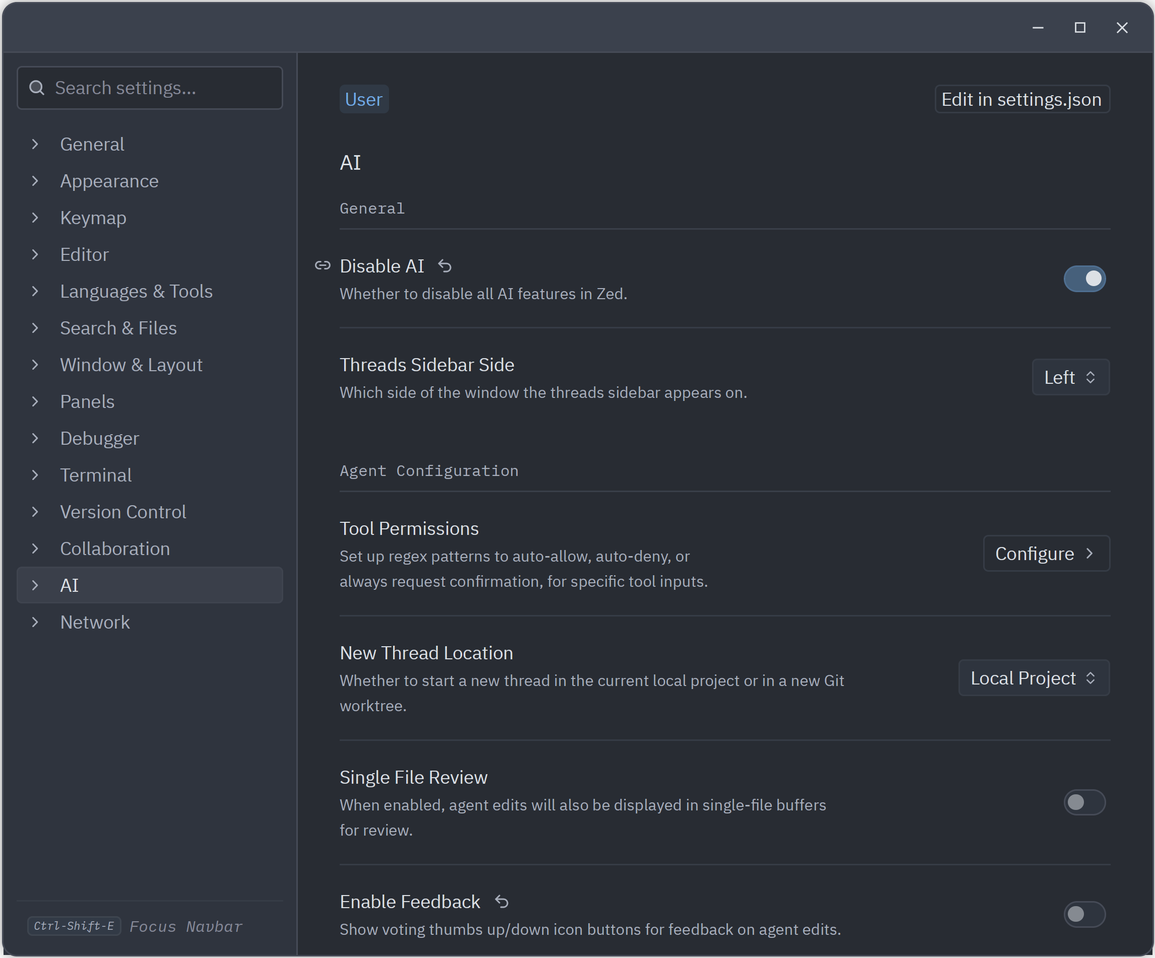 screenshot_zed_AI_menu_2026-05-03.png